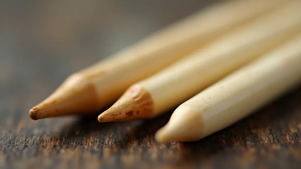 Antique bone knitting needles