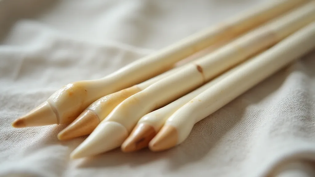 Antique bone knitting needles