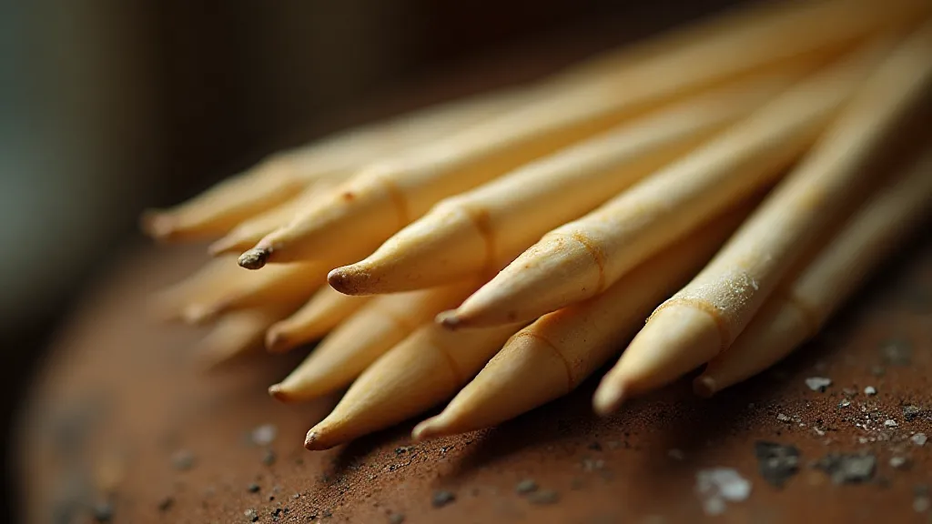 Antique bone knitting needles
