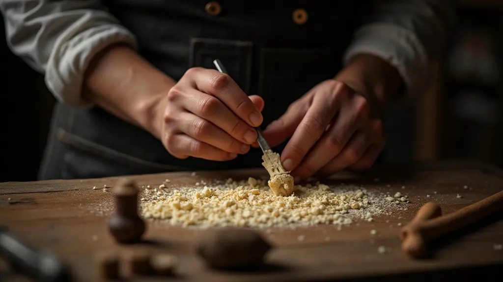 Craftsman Shaping a Knitting Needle